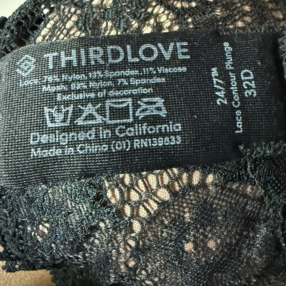 ThirdLove Black Lace Underwire Bra - Picture 2 of 6